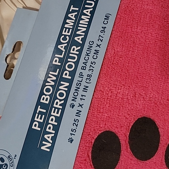 Pet Feeding Mat Pink Non Slip Mat / Placemat Mat - New. - Picture 4 of 8